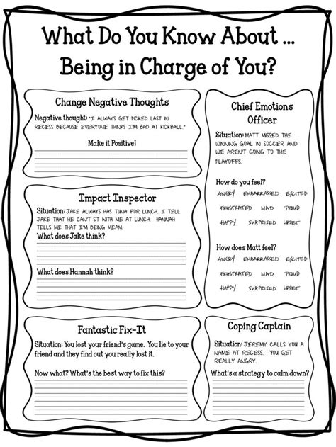 Therapy Worksheets, Tools, and Handouts 